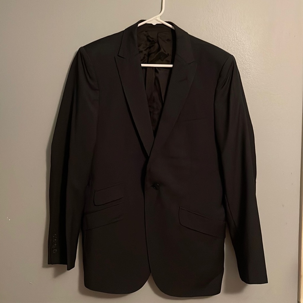 J.Lindbergh Mens Suit Jacket, Black size 48R